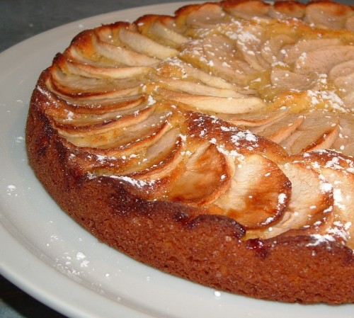 gâteau pommes, fromage blanc, oeuf
