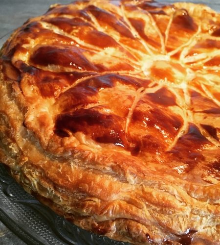 galette, date feuilletée, thermomix, pommes, vanille